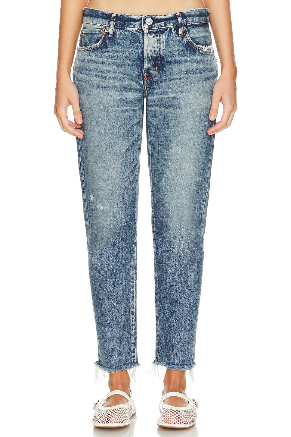 Moussy Vintage Clewiston Tapered in Blue | REVOLVE 