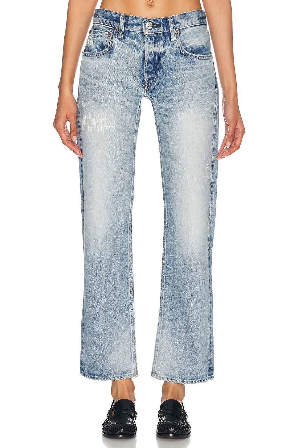 Moussy Vintage Aurantia Straight in Light Blue | REVOLVE
