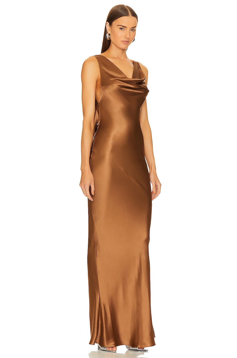 Mirror Palais Plunging Back Cowl Dress thumbnail