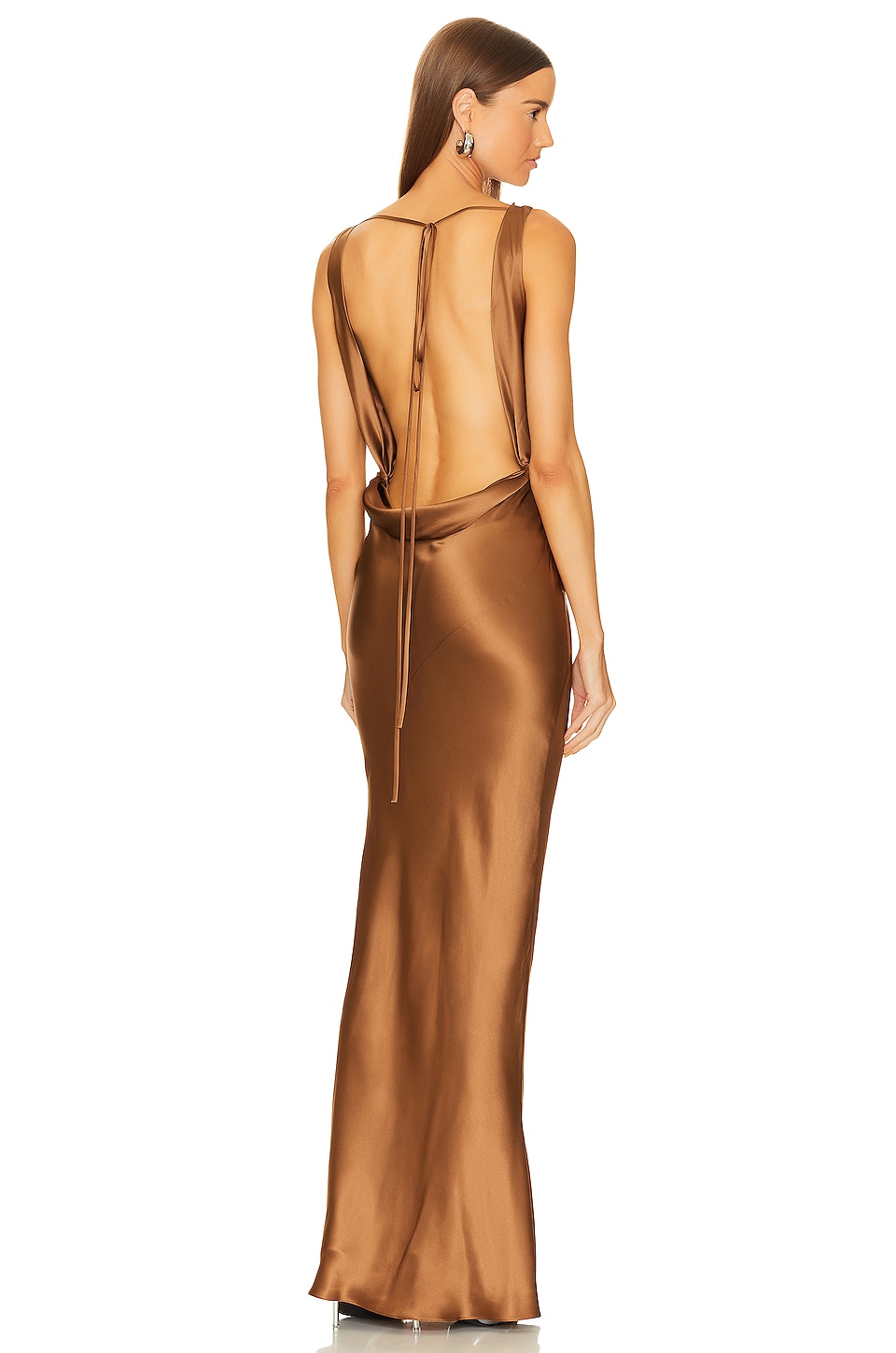 Mirror Palais Plunging Back Cowl Dress thumbnail