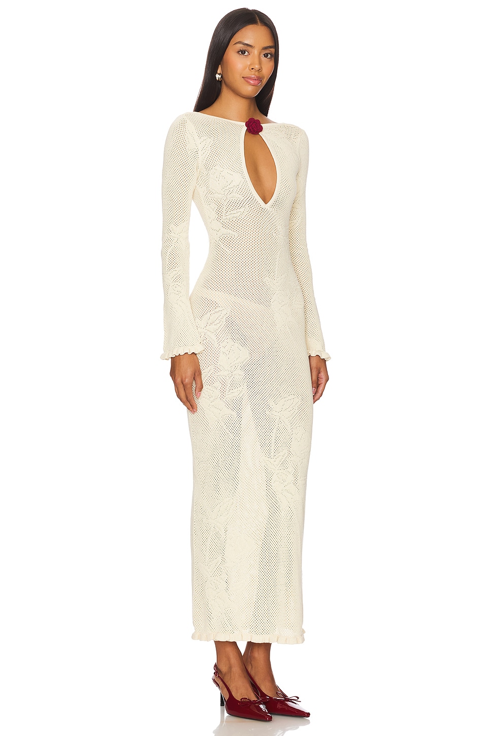 Mirror Palais - Rose Pointelle Knit Dress | Plush