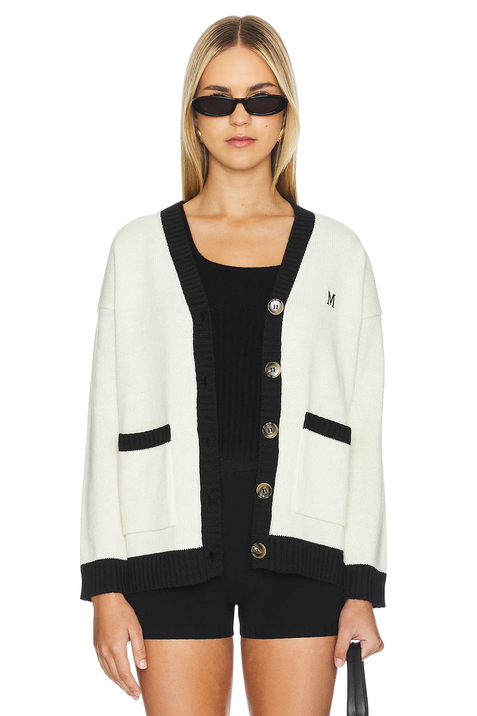Musier Paris LOUIS カーディガン - Ivory/black | REVOLVE 