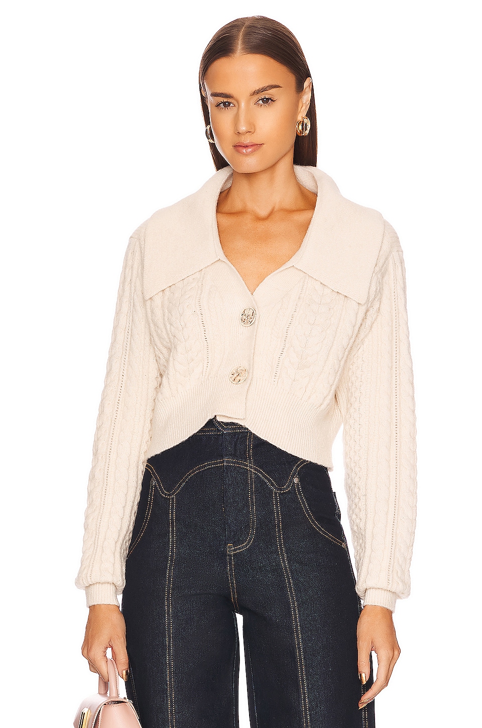 Magali Pascal Evie Cardigan in Ivory | REVOLVE