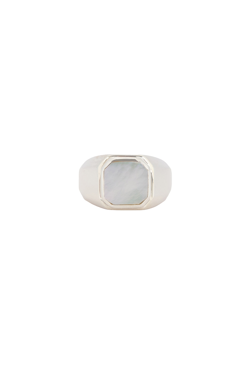 MAPLE Duppy Signet Ring in Silver 925 & Mother Of Pearl