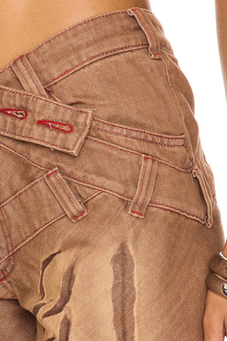 Masha Popova Skinny Bias Cut in Mocha Fossil | REVOLVE Masha Popova Skinny Bias Cut in Mocha Fossil | REVOLVE