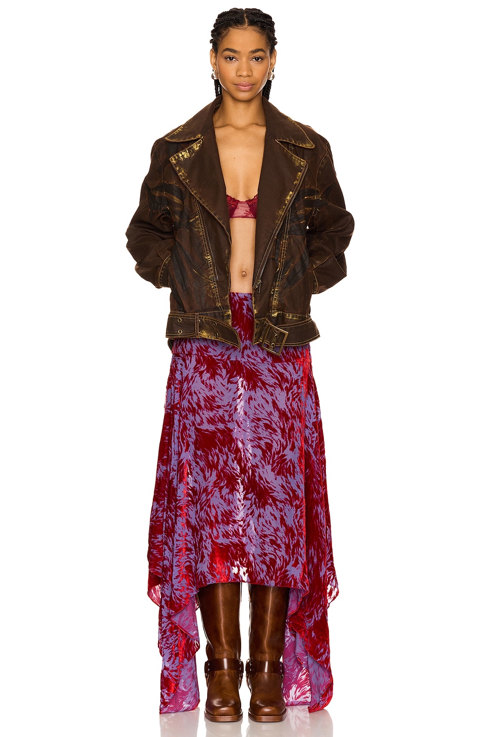 Masha Popova Double Rider Oversized Jacket in Bronzed