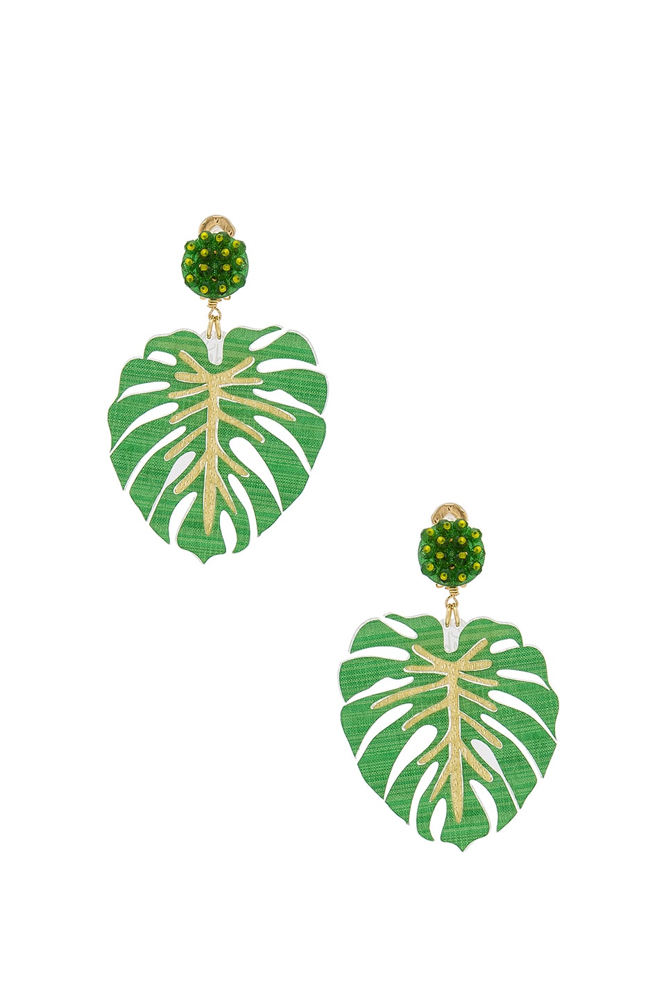 Mercedes Salazar Carmen Miranda Earrings in Green