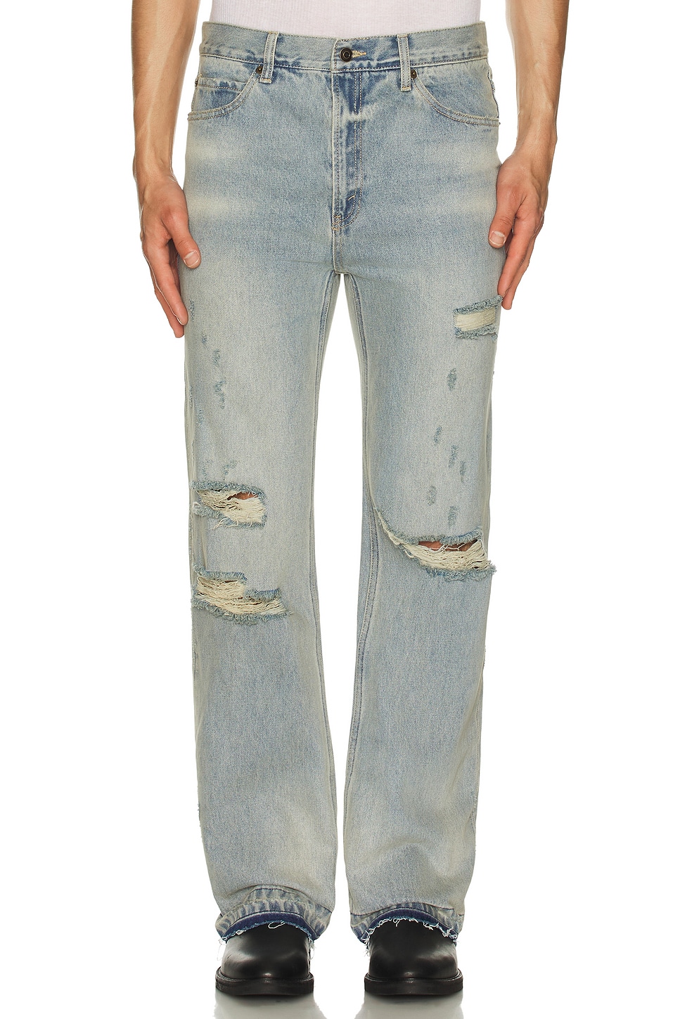 Distressed Denim Jeans - Thumbnail 3