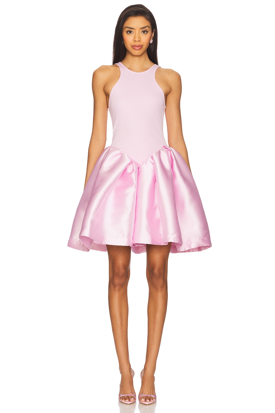 pink princess dress short Princess Eva Beaded A-line Short Dress