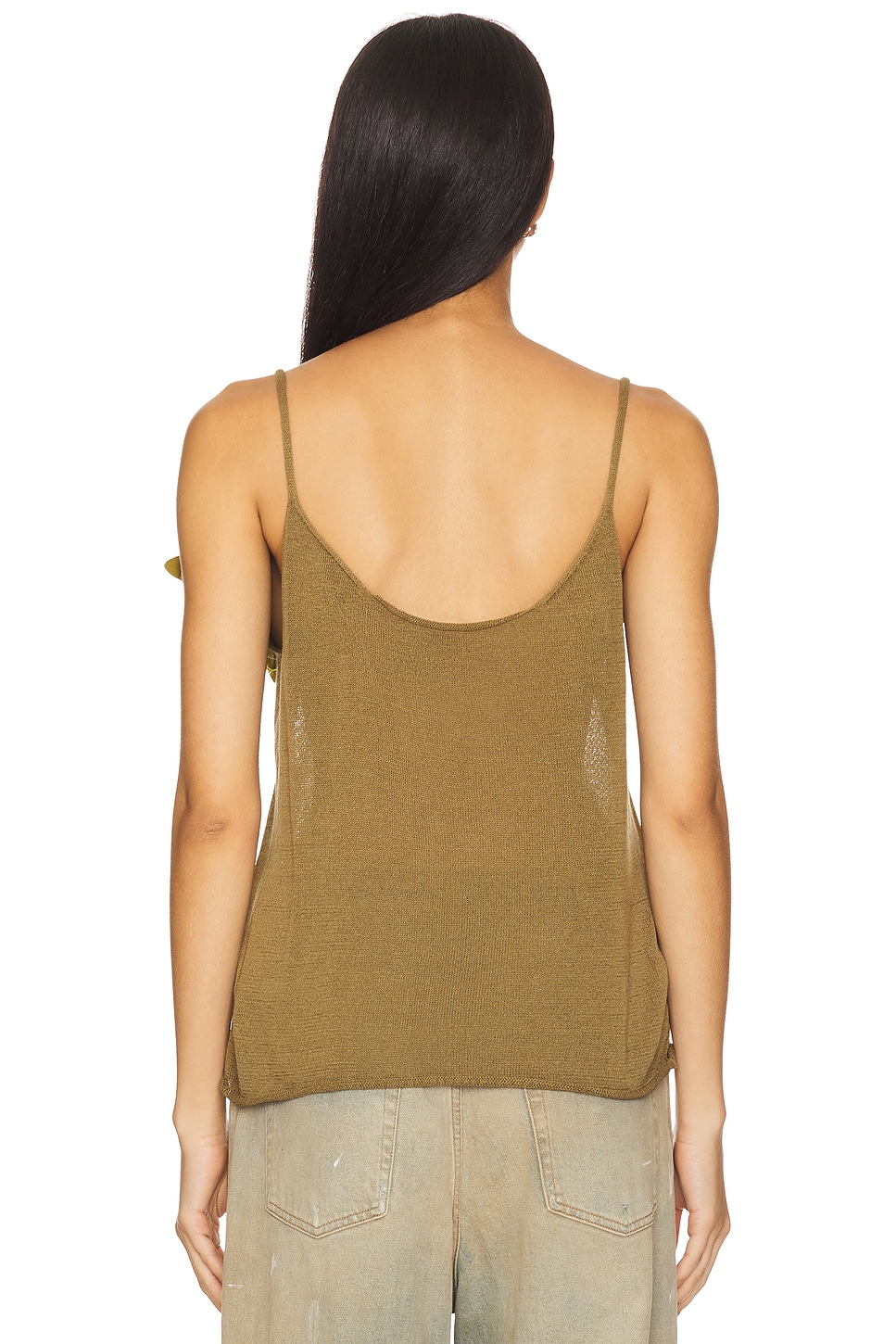 Marques Almeida Thin Knit Spaghetti Strap Top