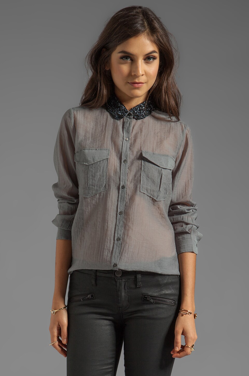 denim graphic jacket
