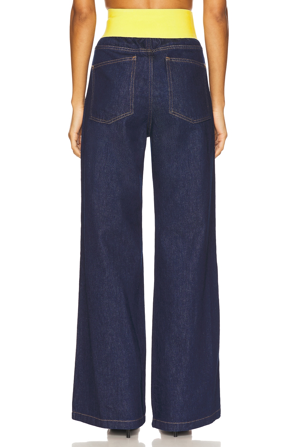 MSGM Waistband Wide Leg Jean thumbnail