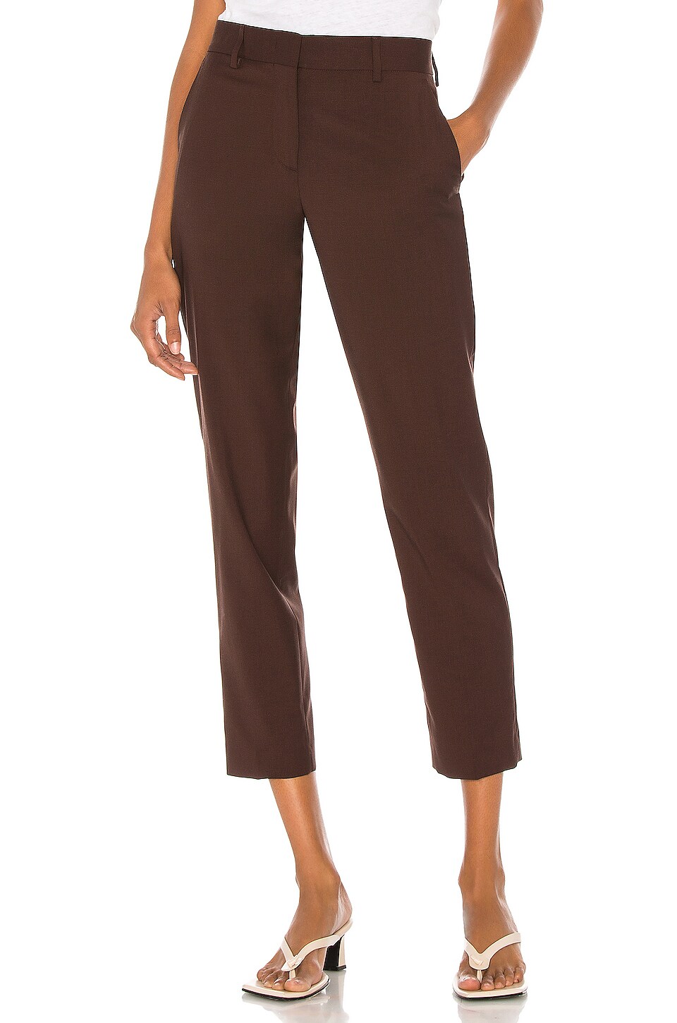 MSGM Tailored Pant in Chocolate | REVOLVE