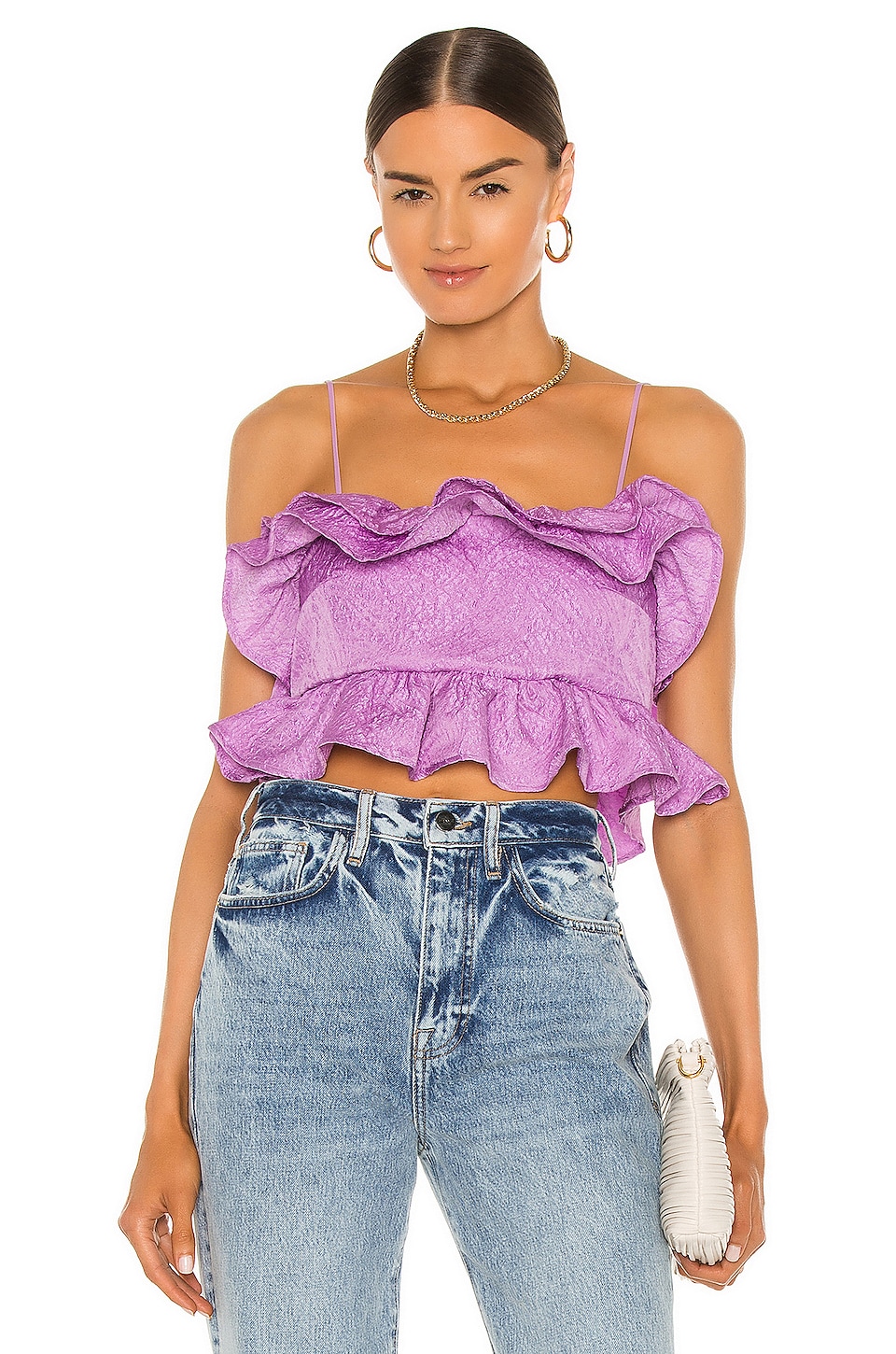 Crinkled Cloquet Top