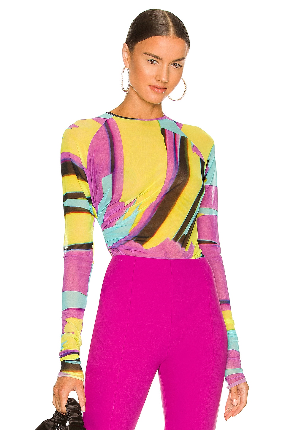 MSGM Abstract Print Top Multicolor
