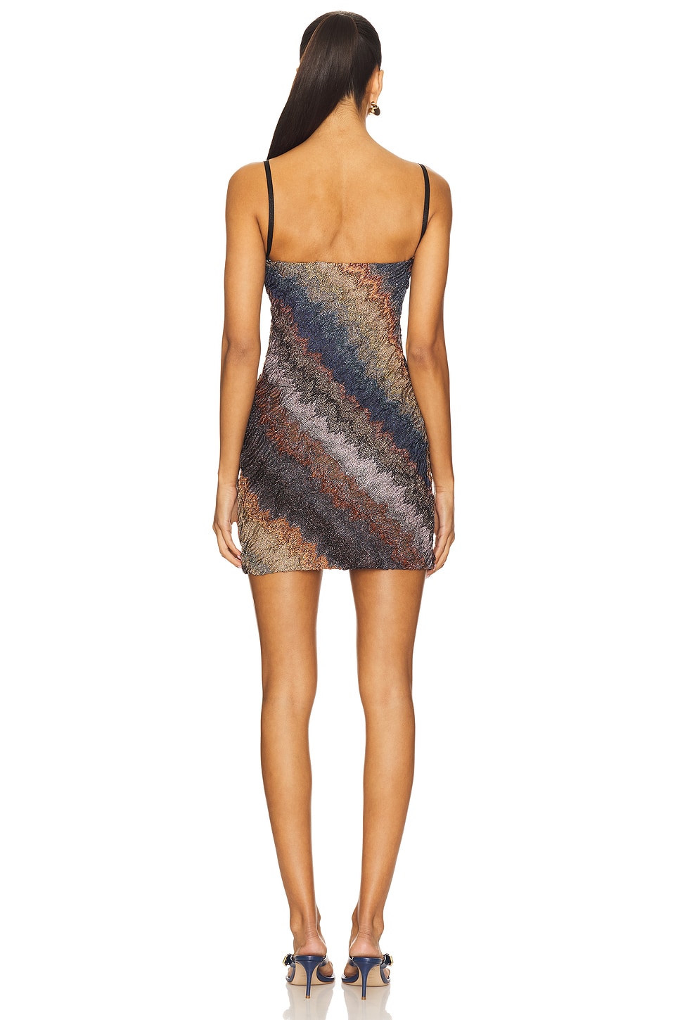 missoni sleeveless short dress Missoni Sleeveless Zig Zag Viscose Mini Dress
