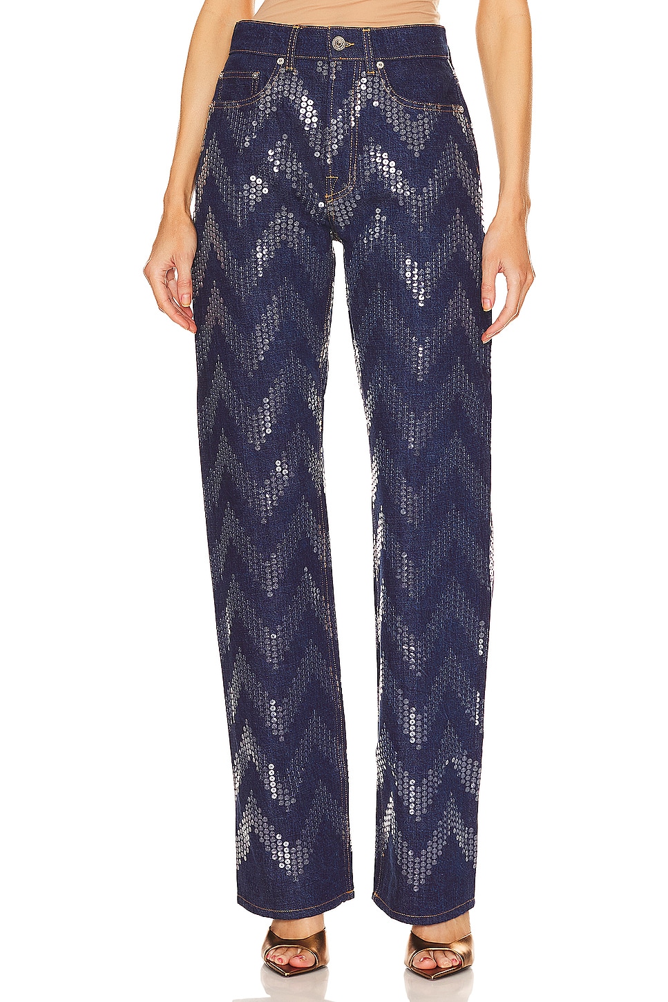 Vintage 00s 2024 'Missoni' Blue Flared Trousers