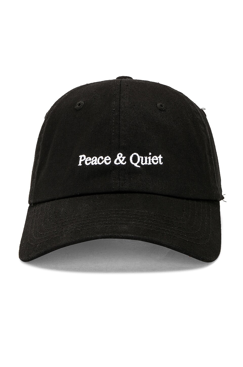 Museum of Peace and Quiet Classic Wordmark Dad Hat in Black