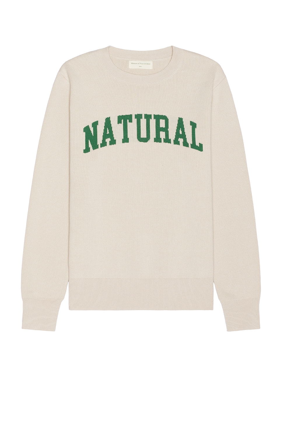 Museum of Peace and Quiet Natural Jacquard Knit Sweater in Bone 