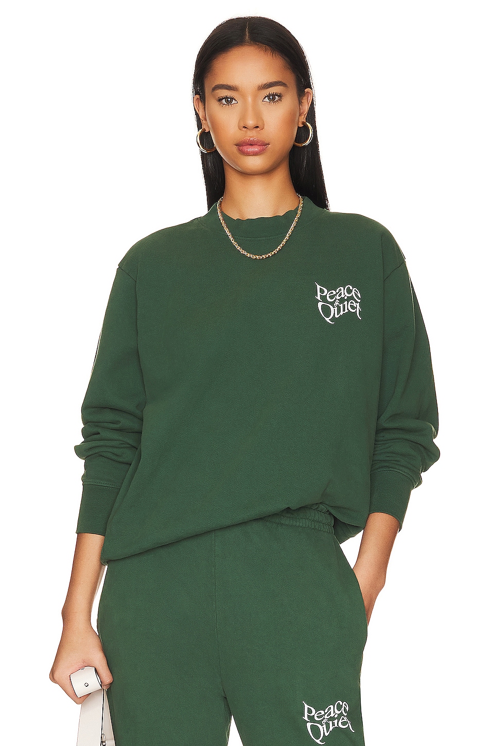 Museum of Peace and Quiet Warped Sweater in Forest