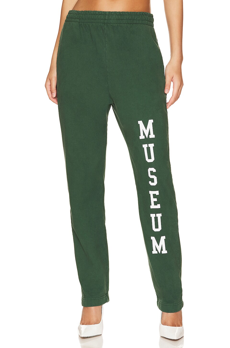 Museum of Peace and Quiet Varsity Sweatpants in Forest