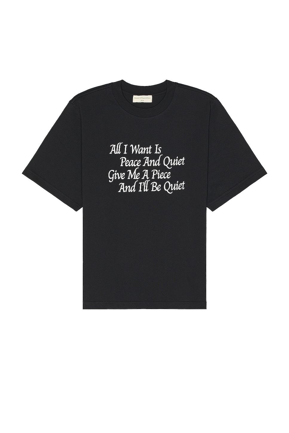 Museum of Peace and Quiet Haiku T-shirt in Black