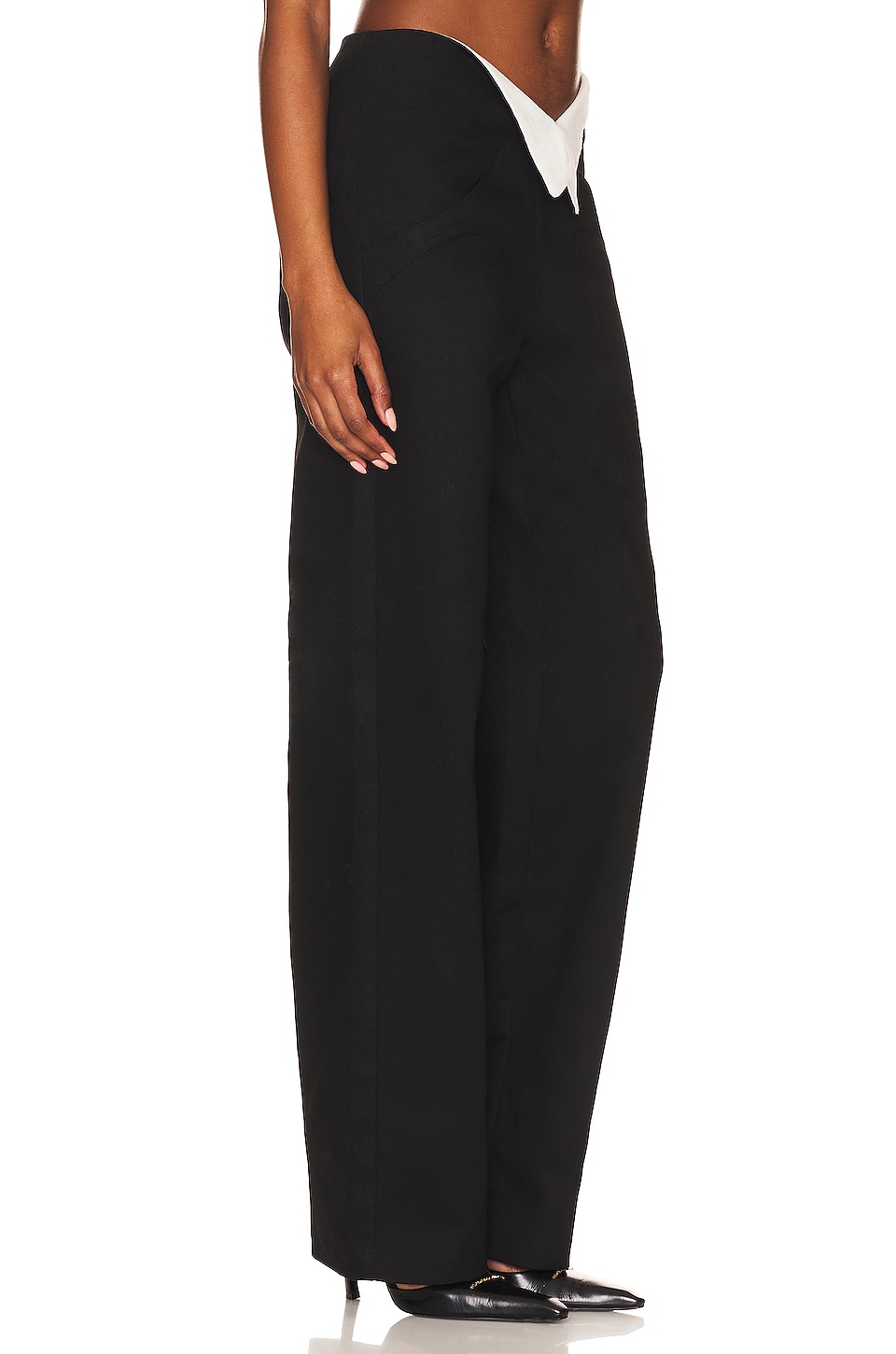 MANURI Domino Trousers in Black & White