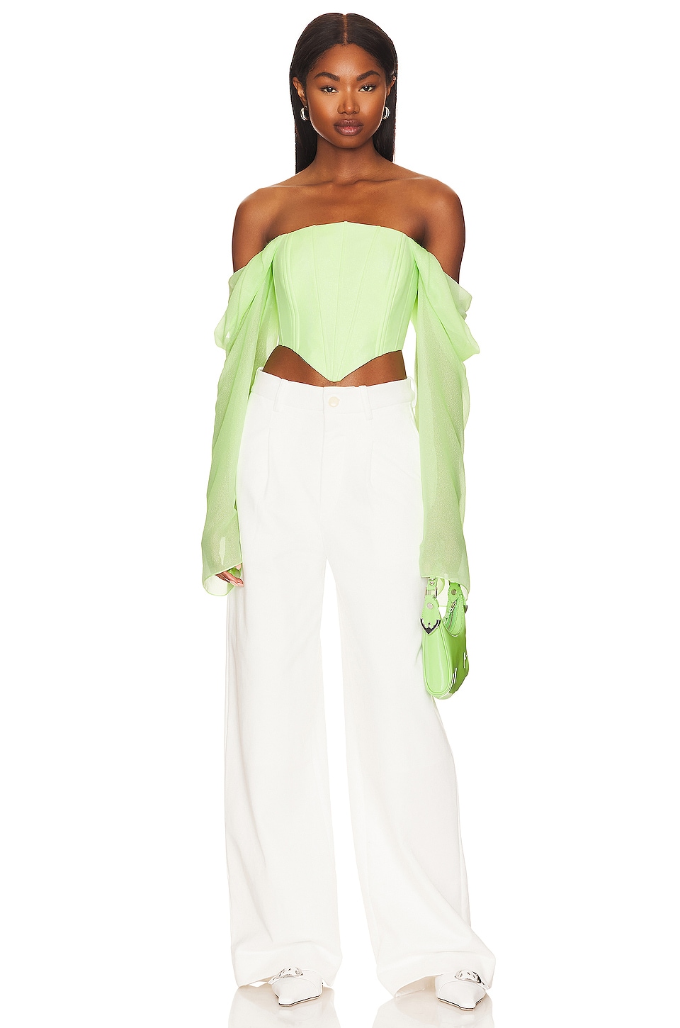 MANURI Gigi Neon Corset Top