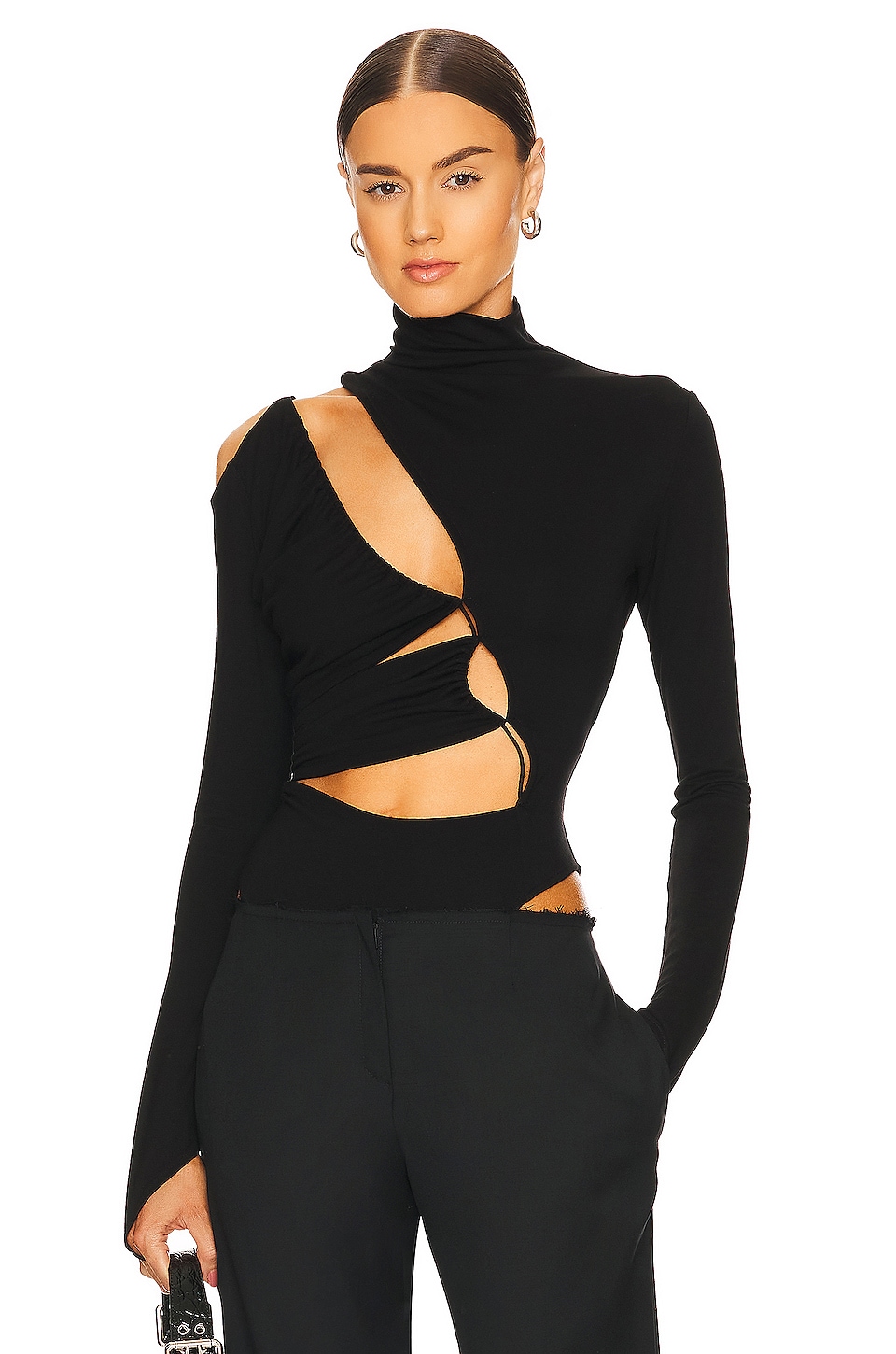 MANURI Giuly Bodysuit in Black | REVOLVE