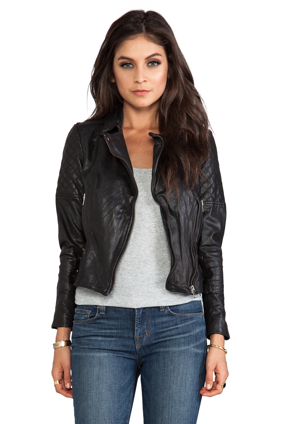 quilted biker jacket