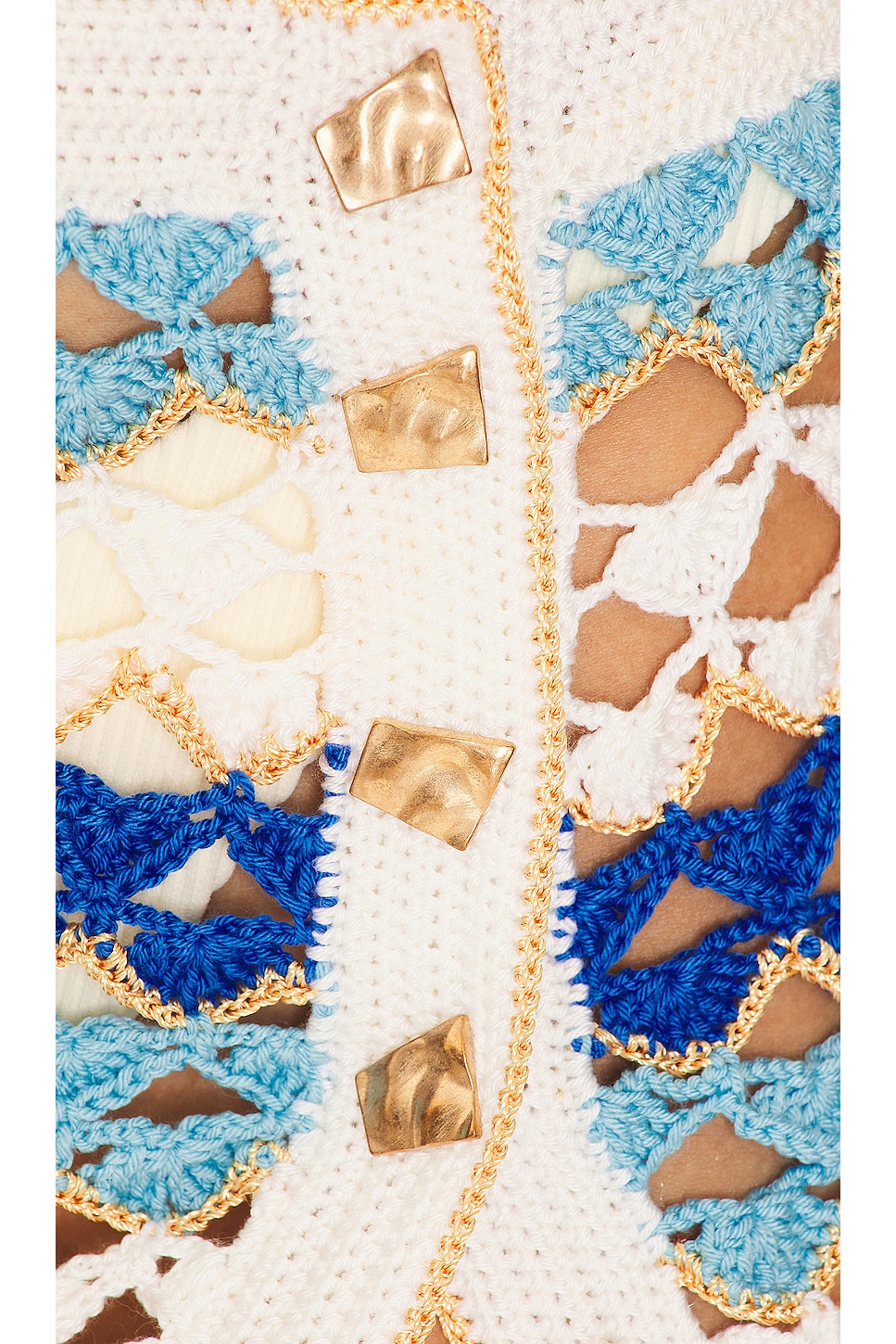 Scorpio Crochet Mini Skirt - Blue