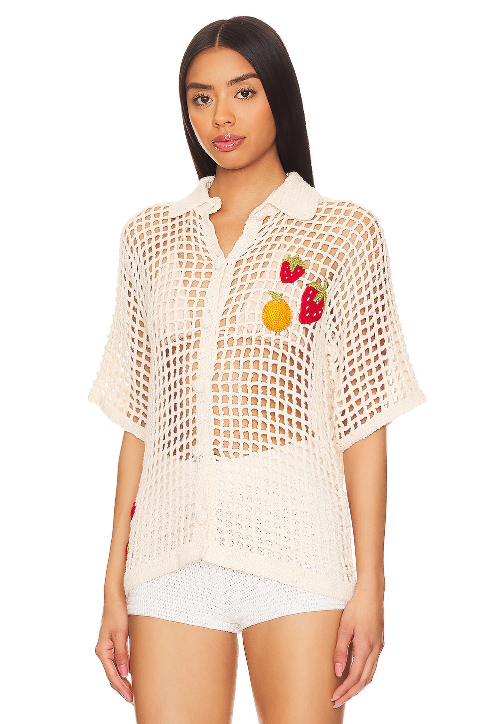 My Beachy Side X Revolve Crochet Shirt