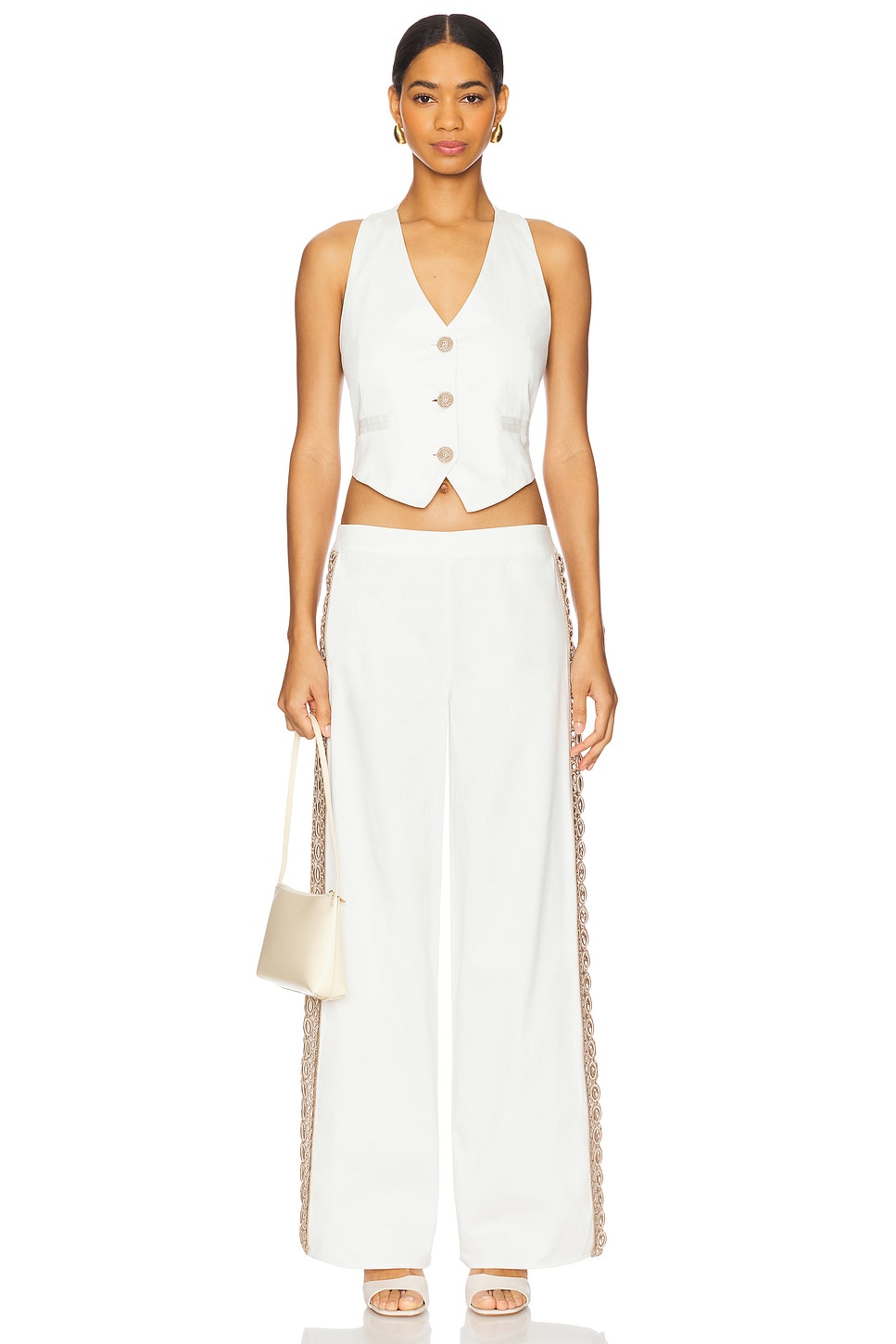 Coconut V Neck Vest