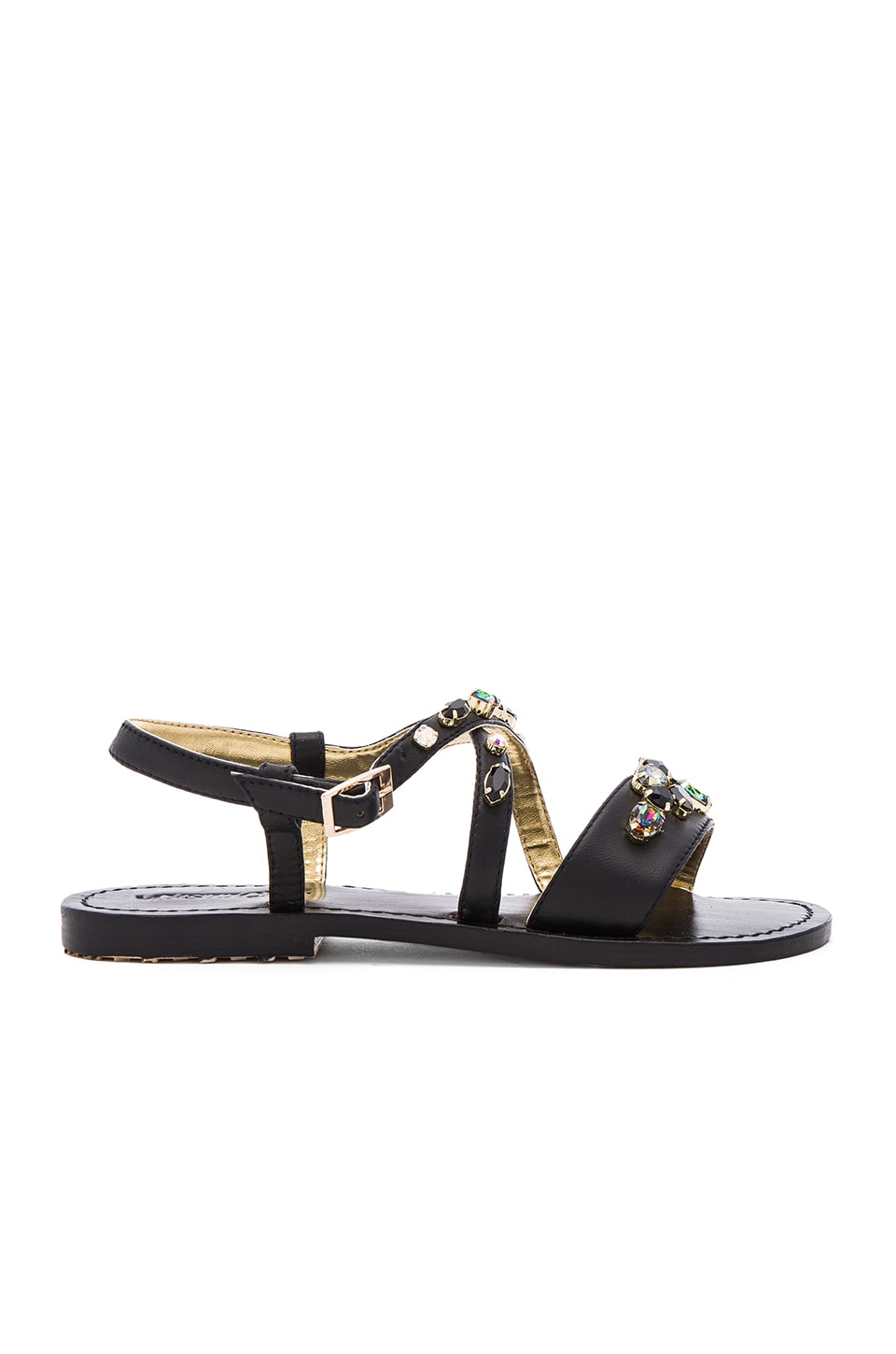 Mystique Painted Sole Sandals in Blackjet | REVOLVE