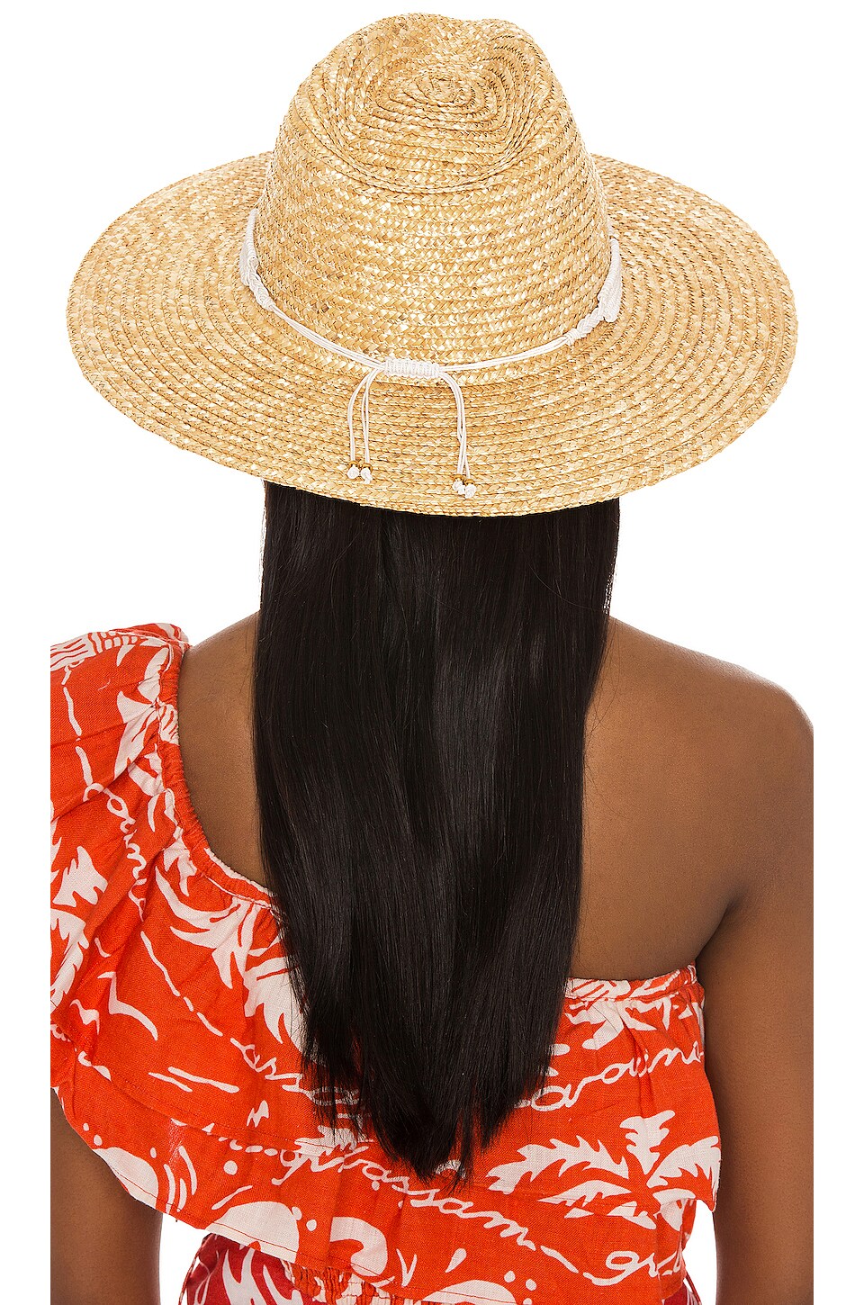Nikki Beach Alessia Hat in Natural & White
