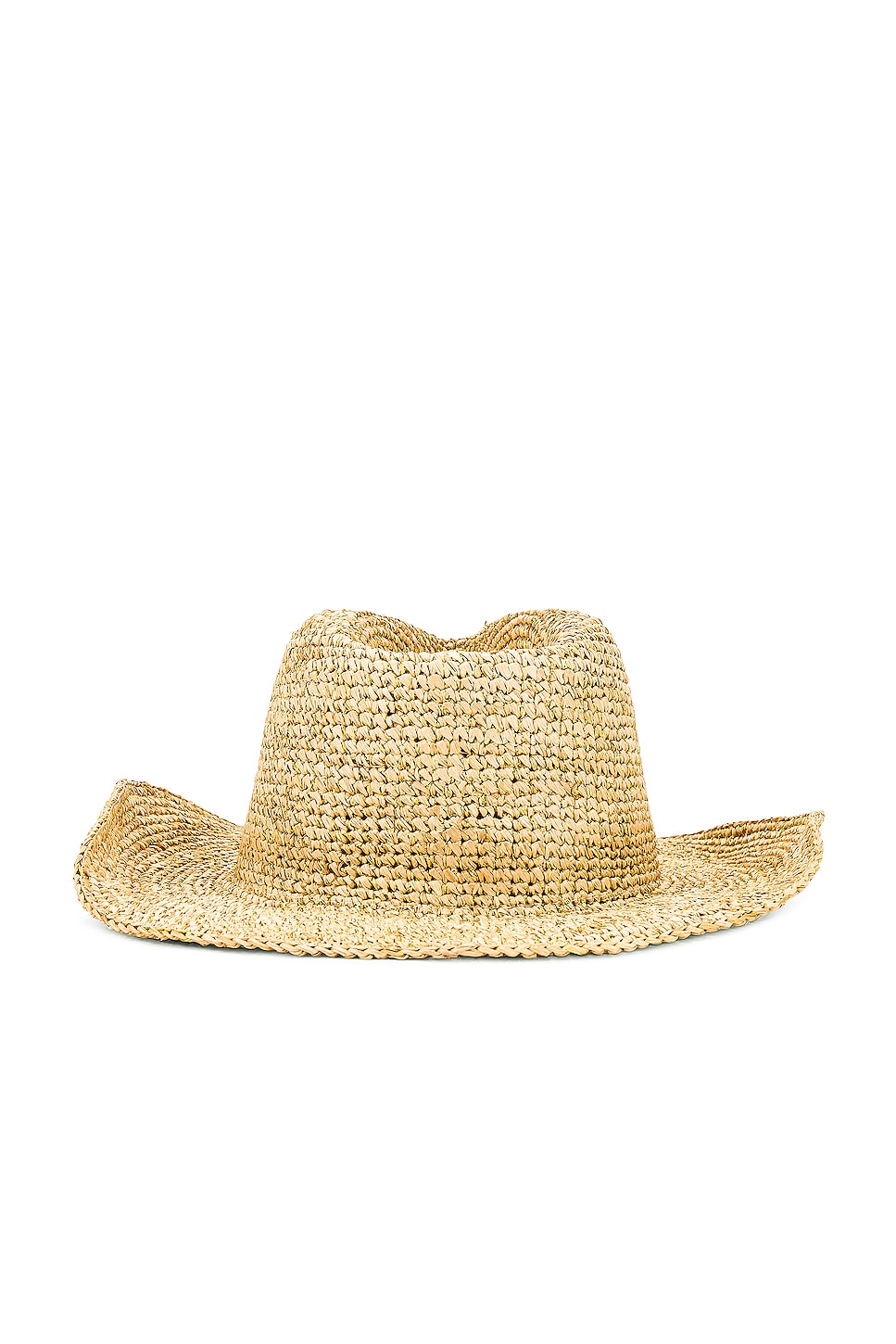 NEW Nikki Beach Carrera Hat in Natural Tan Raffia Straw Cowboy Western Beach Hat Nikki Beach Carrera Hat in Natural | REVOLVE main image 3