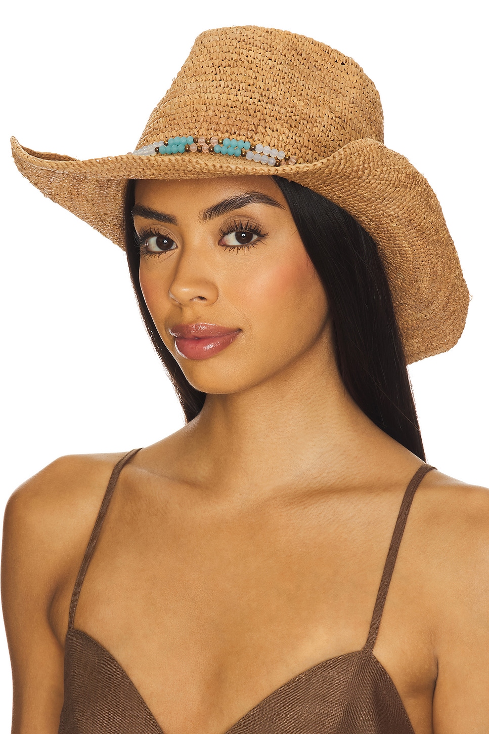 Nikki Beach Allison Cowboy Hat in Cocoa | REVOLVE