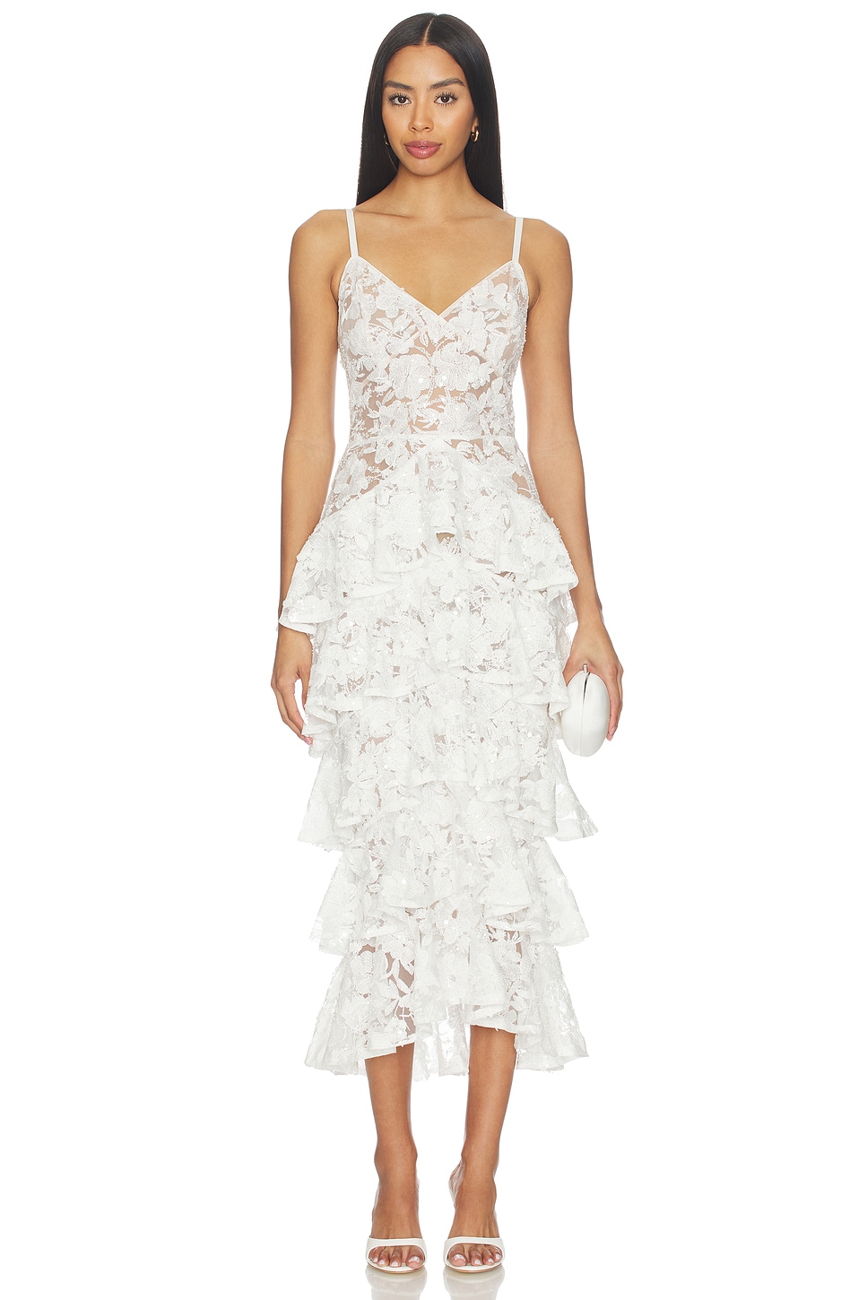 Saffron White Dress - thumbnail 2