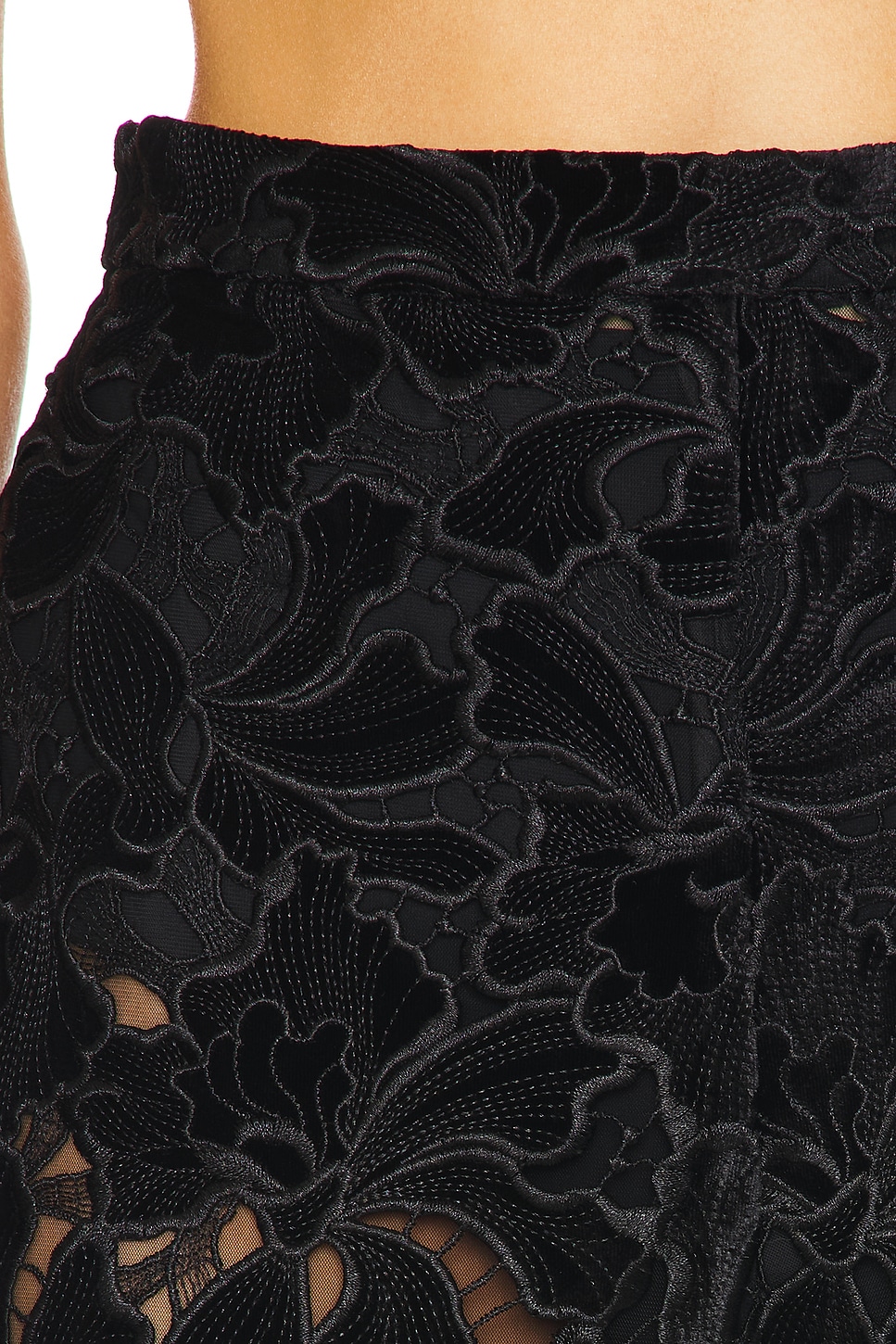 Floral Velvet Lace Trousers