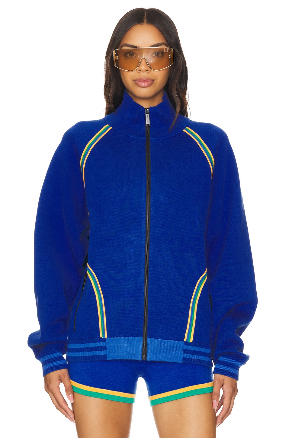Nagnata Motley Track Jacket in Lapis | REVOLVE Nagnata Motley Track Jacket in Lapis | REVOLVE