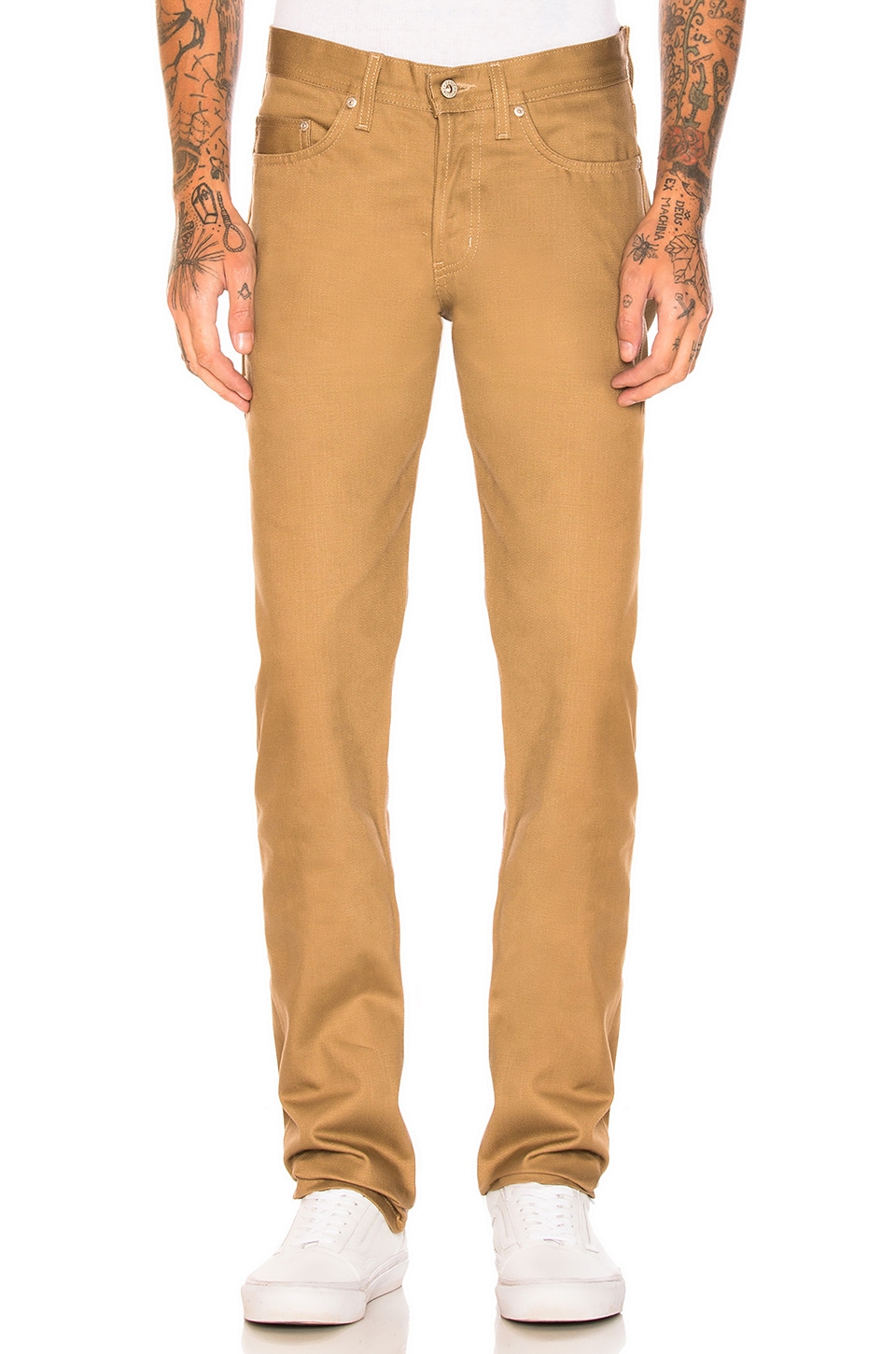 Naked Famous Denim Weird Guy Selvedge Chino In Tan Revolve