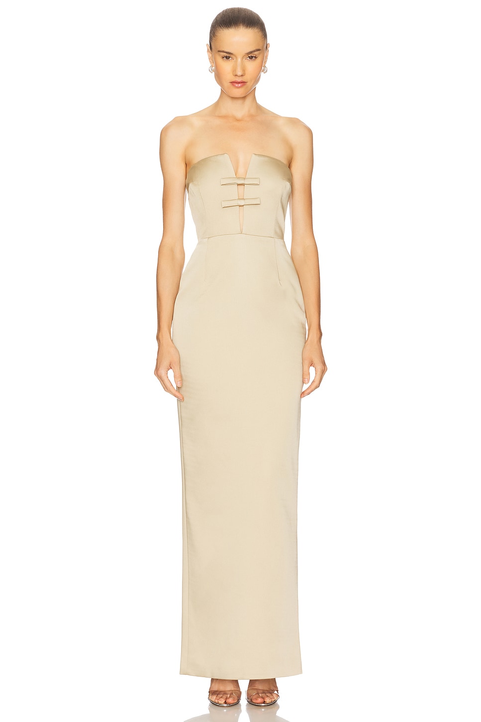 The New Arrivals by Ilkyaz Ozel Noa Maxi Dress in Ivory Euphoria | REVOLVE