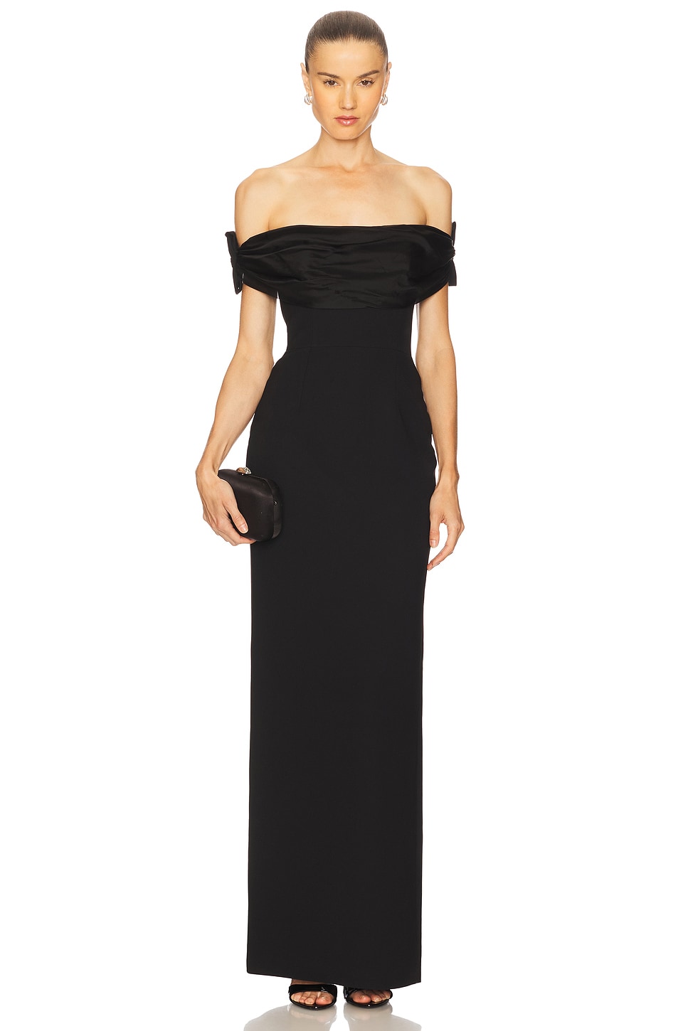chinese dress ladies The Livia Maxi Dress in Black & Citrus  Solace London
