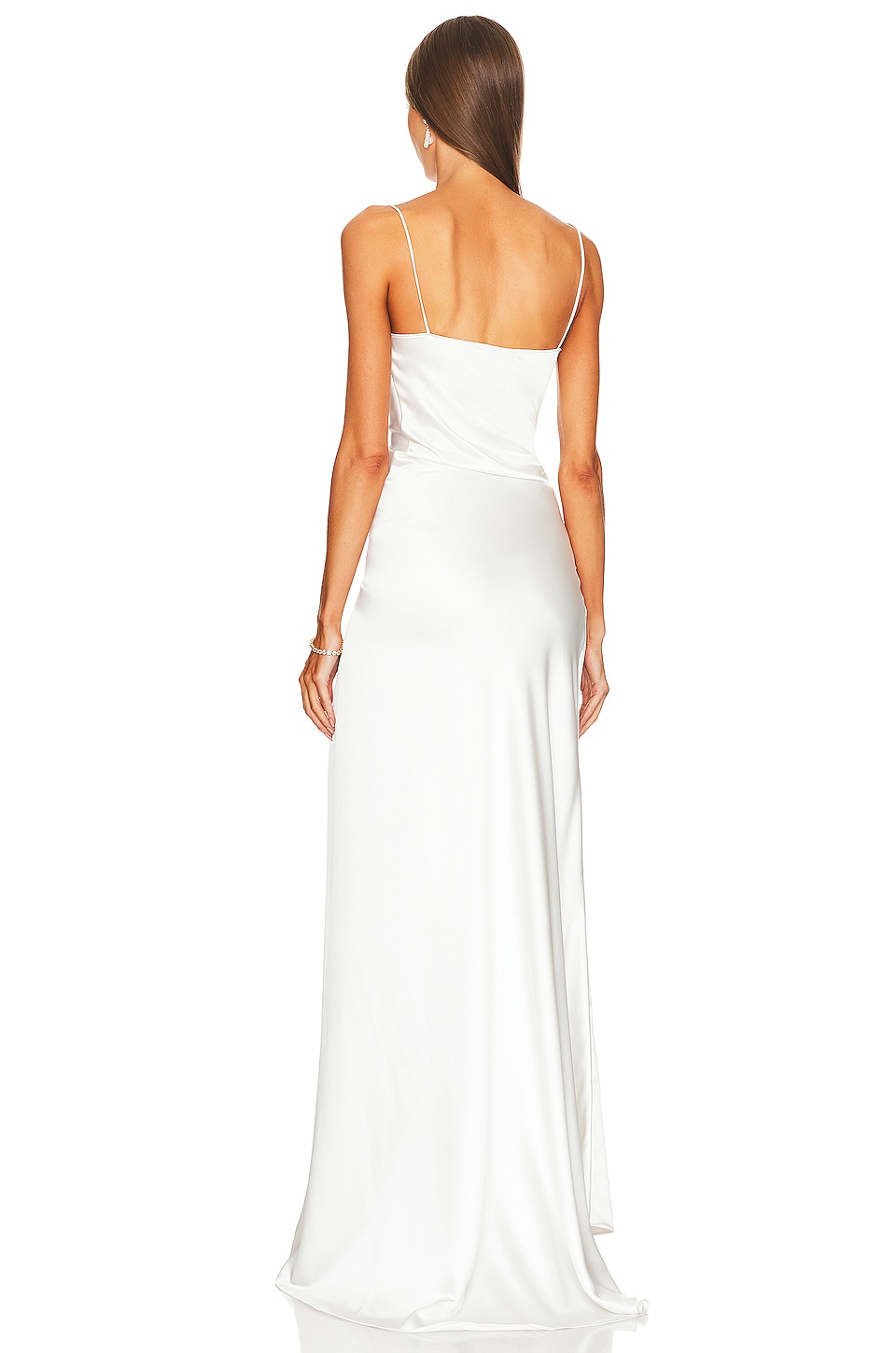 ワンピース A FERRETTI Woman Dress White 04441639 0001 I'm Ready | Solid Color Fishtail Hem Dress – Statement Piece NY