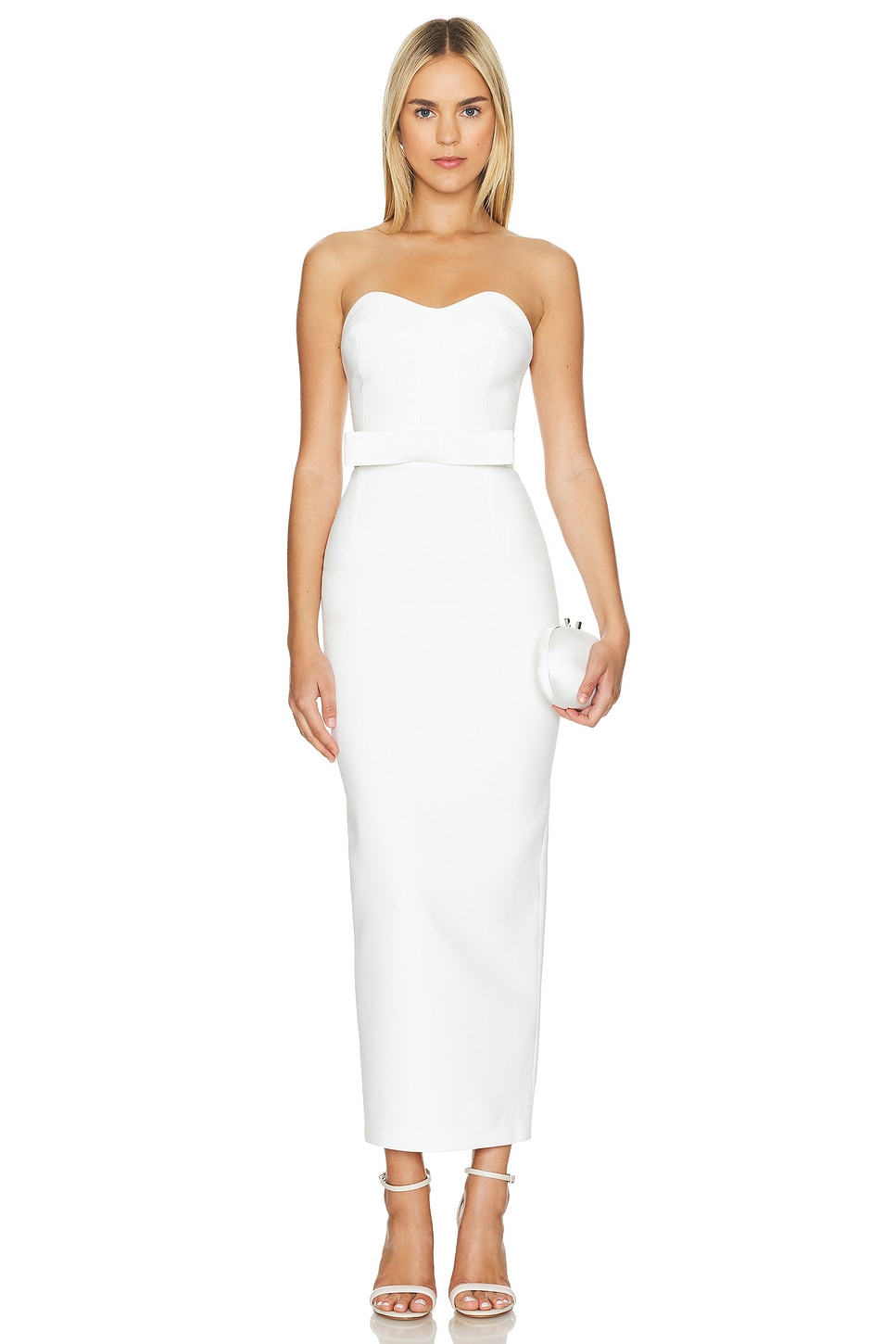 The New Arrivals by Ilkyaz Ozel Nole Dress in Temple White The New Arrivals by Ilkyaz Ozel Nole Dress in Temple White