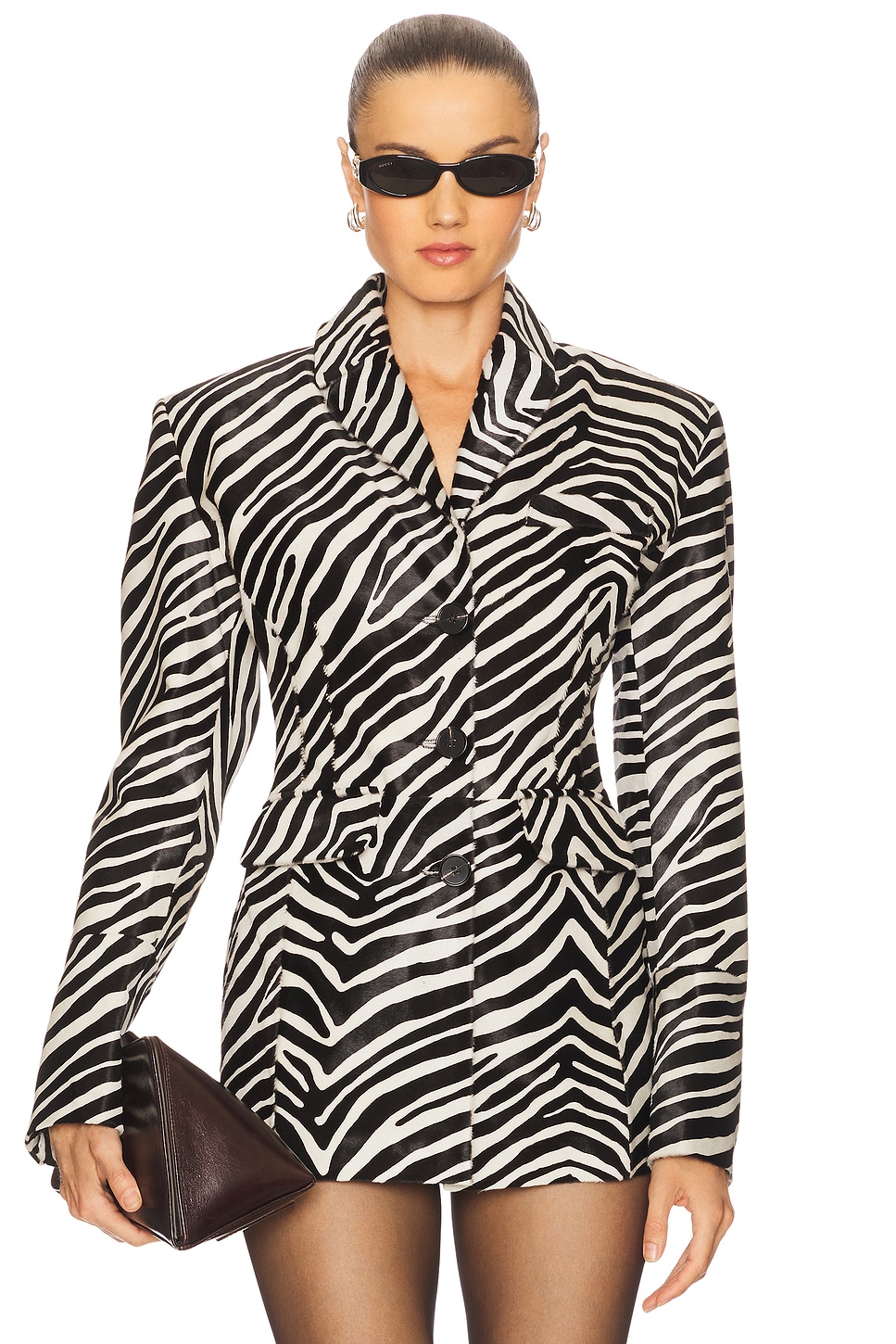 The New Arrivals by Ilkyaz Ozel Maya Jacket in Zebra Jasper | REVOLVE