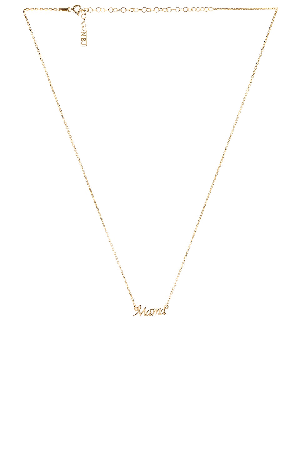 Natalie B Jewelry Mama Necklace in Gold | REVOLVE