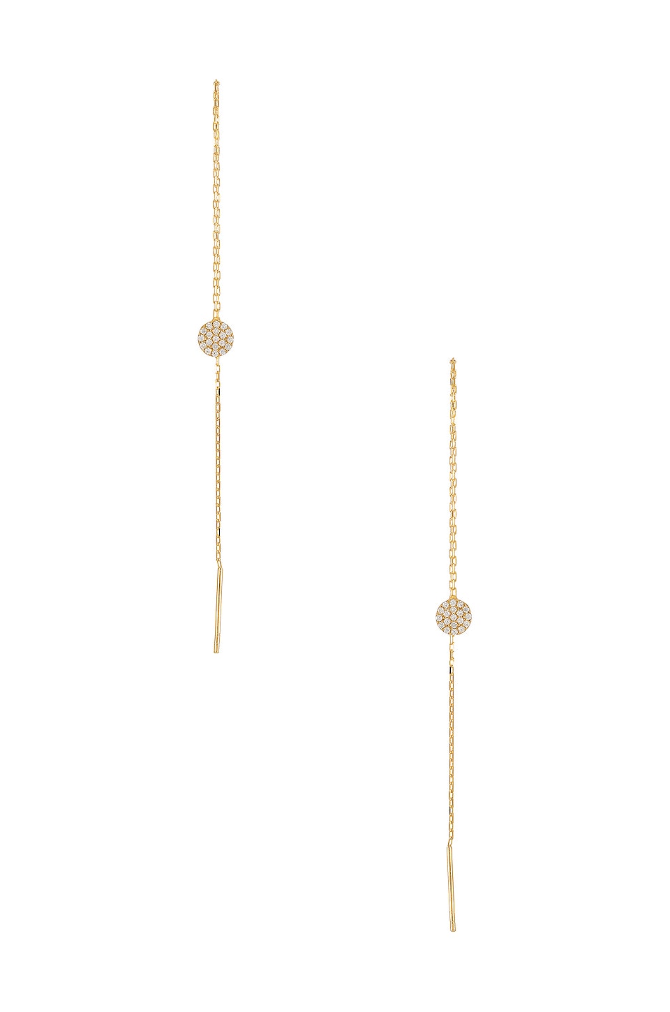 Natalie B Jewelry BOUCLES D'OREILLES PAVE DISC