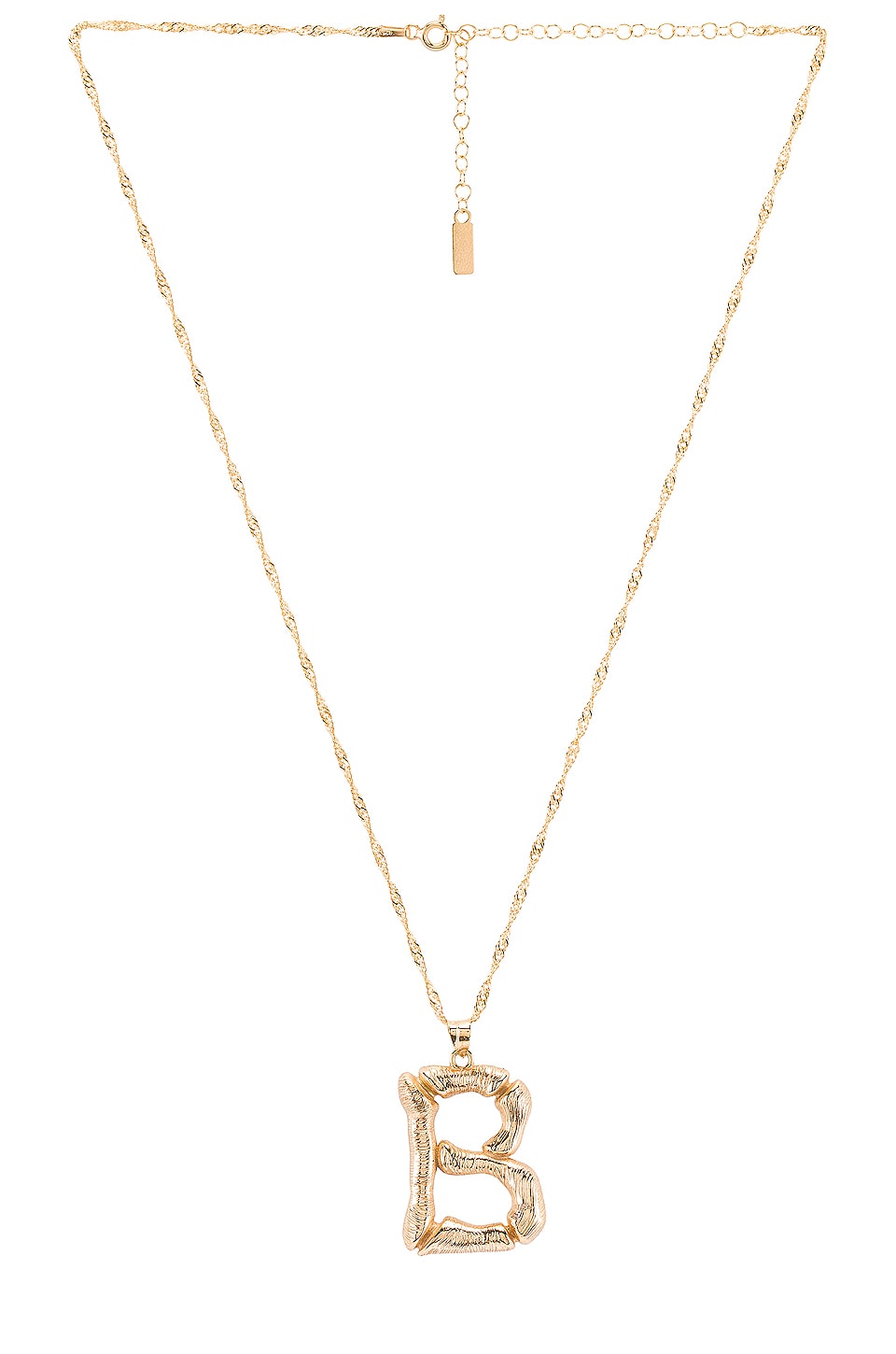 Natalie B Jewelry Initial B Necklace In Gold Revolve