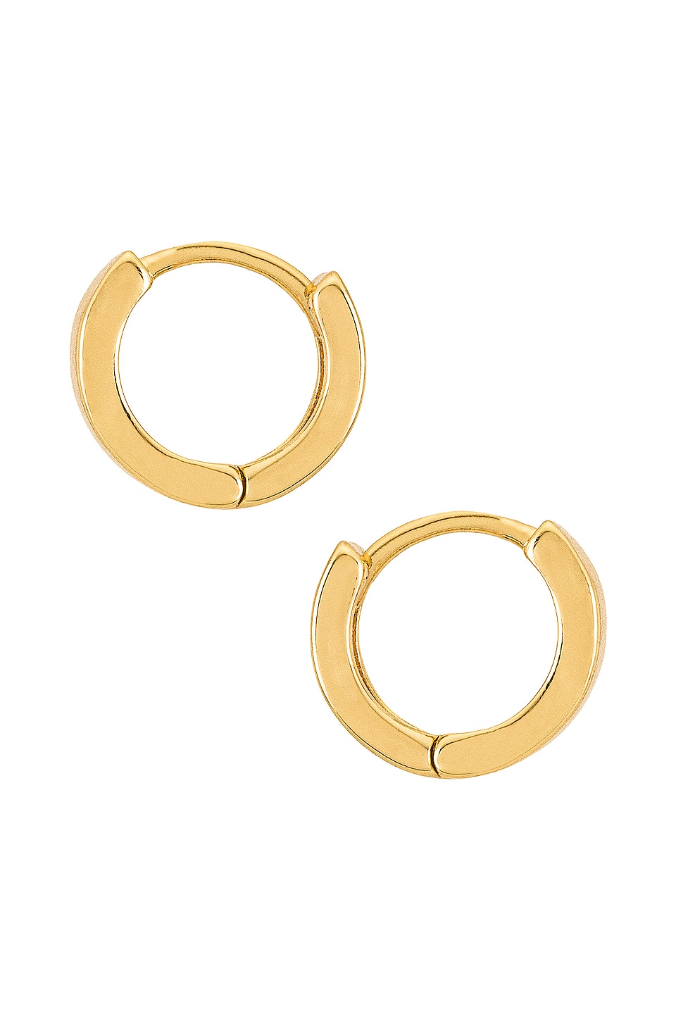 Natalie B Jewelry Marga Huggy Hoop Earring in Gold